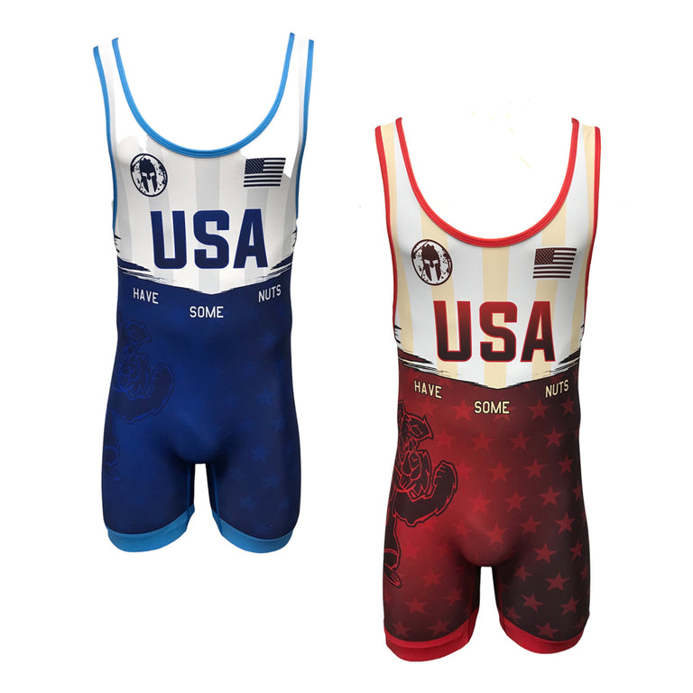 Yianni 'Have Some Nuts' USA Singlet Combo - Men's & Youth