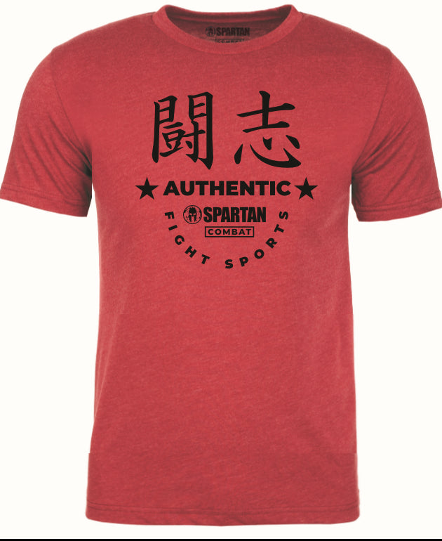 SPARTAN COMBAT Authentic Fight Tee - Red