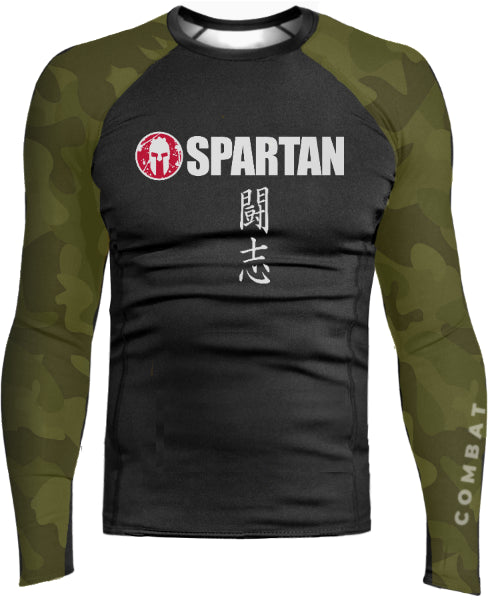 SPARTAN Combat FS Rash Guard - Green