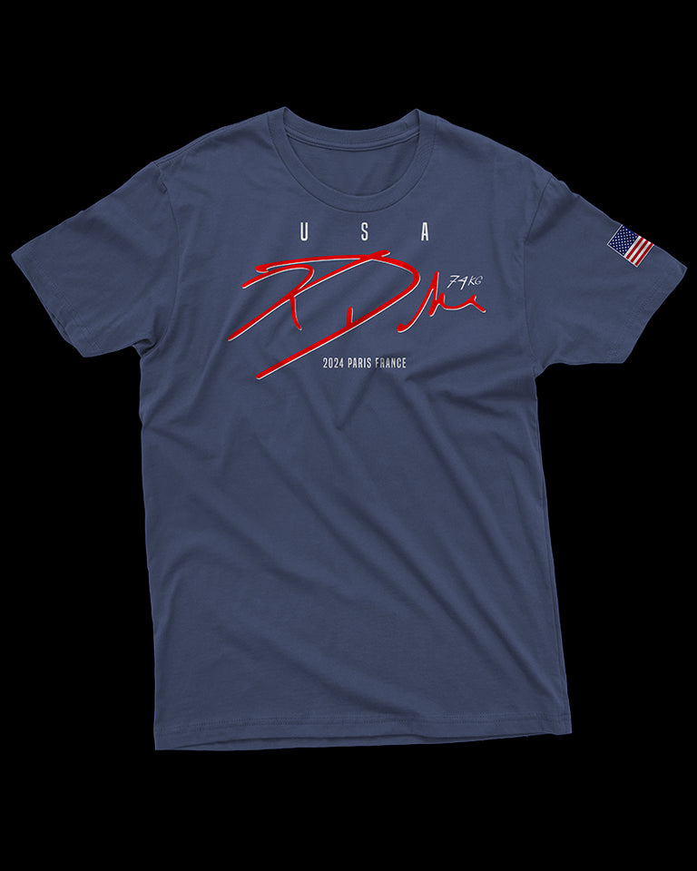 Kyle Dake '2024 Olympic Games' 74KG Organic Tee - Navy