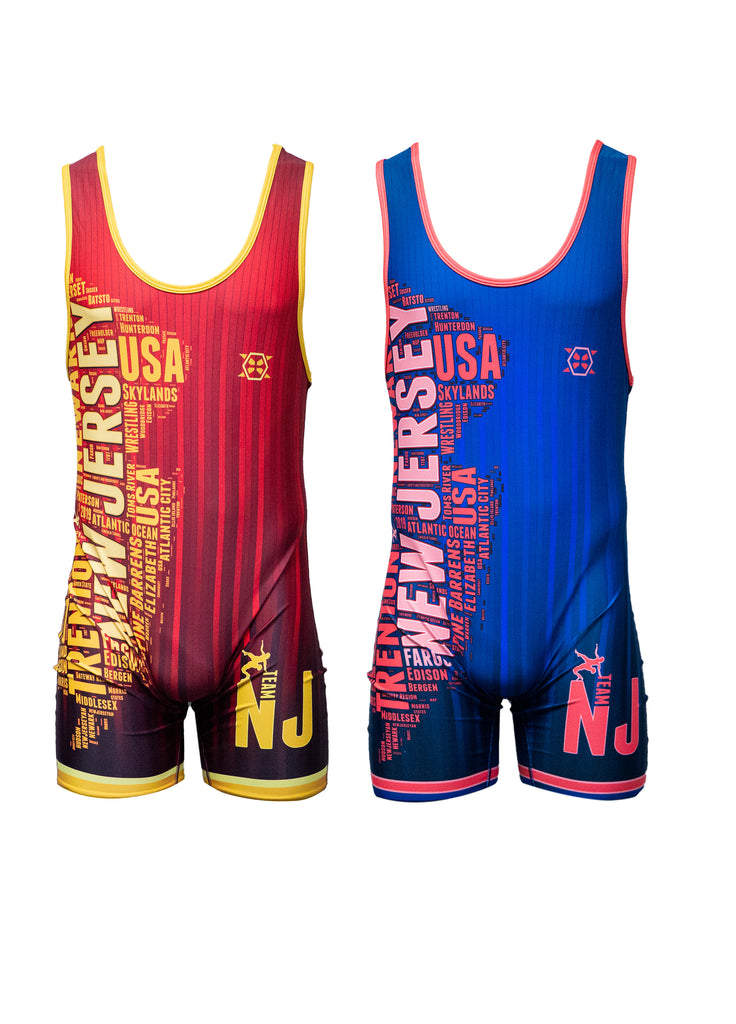 New Jersey Team Singlet Red Blue Men s Women s Youth
