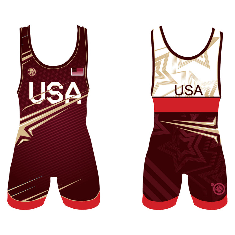 *PRE-ORDER* USA SINGLET (Single) *2025* - Youth & Adult (MEN & WOMEN'S Cut)