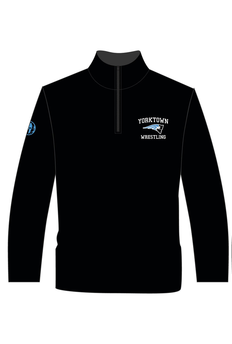 Yorktown Wrestling Team Premium Poly/Fleece Embroidered ¼ Zip