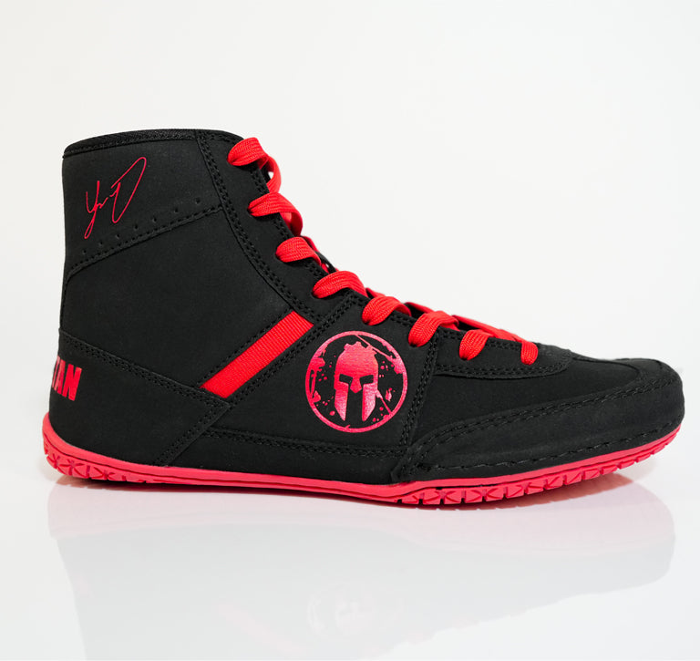 YIANNI Premiere Wrestling Shoe - Black/Red