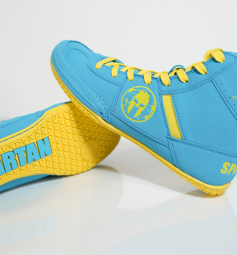 YIANNI Premiere Wrestling Shoe - Blue/Gold