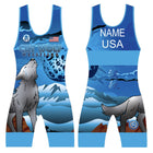 Cry Wolf Singlet - Blue