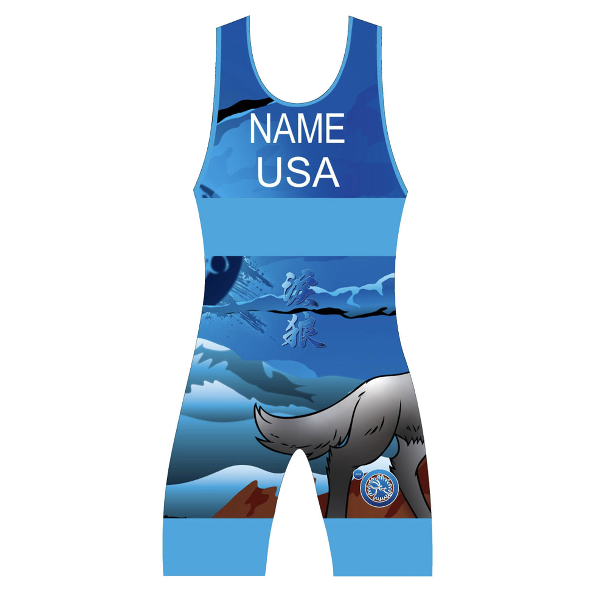 Cry Wolf Singlet - Blue