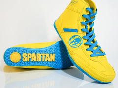 YIANNI Premiere Wrestling Shoe - Yellow/Blue