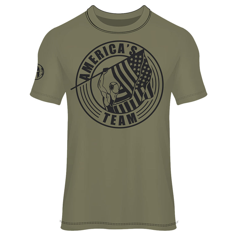 America's Team Wrestling Team - Green Tee