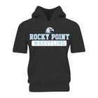 Rocky Point Wrestling Team Short Sleeve Hoodie - Black