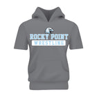 Rocky Point Wrestling Team Short Sleeve Hoodie - Grey