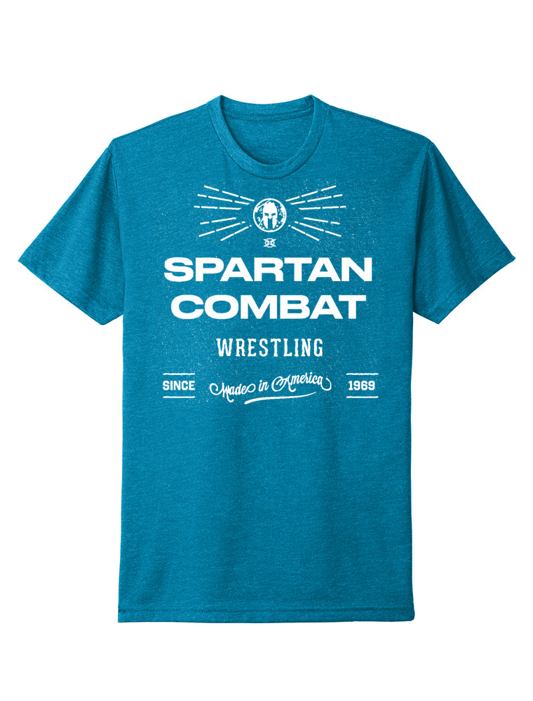 Spartan Combat Soft Cotton Tee - Turquoise