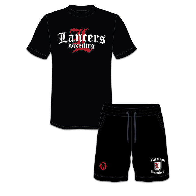 Lakeland Wrestling Team Tee & Shorts Bundle