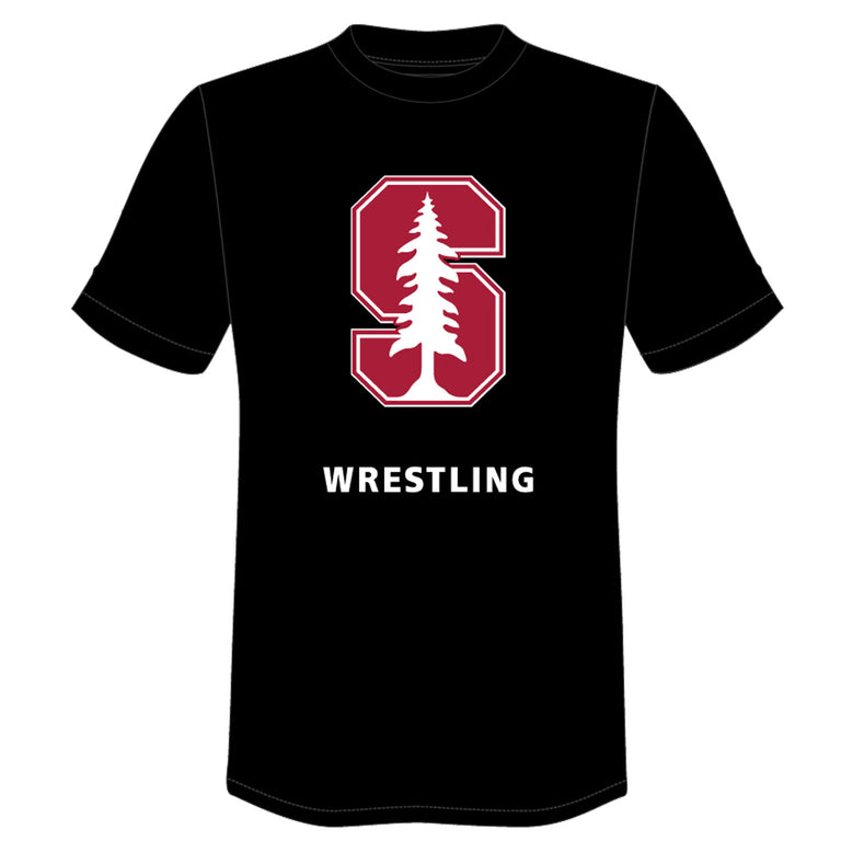 Stanford Wrestling Team Red or Black Short Sleeve Tee