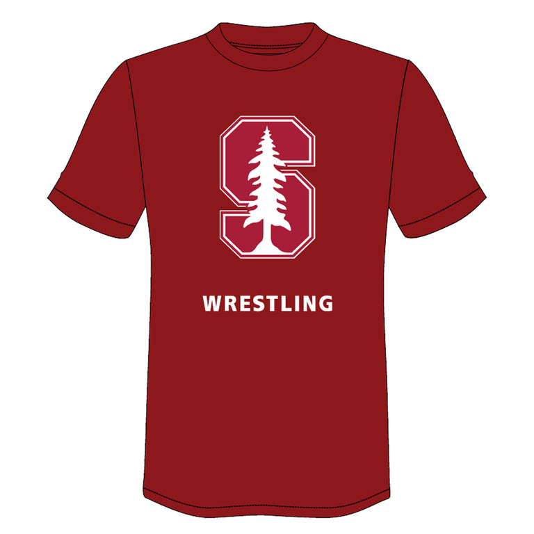 Stanford Wrestling Team Red or Black Short Sleeve Tee