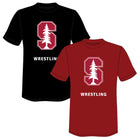 Stanford Wrestling Team Red or Black Short Sleeve Tee