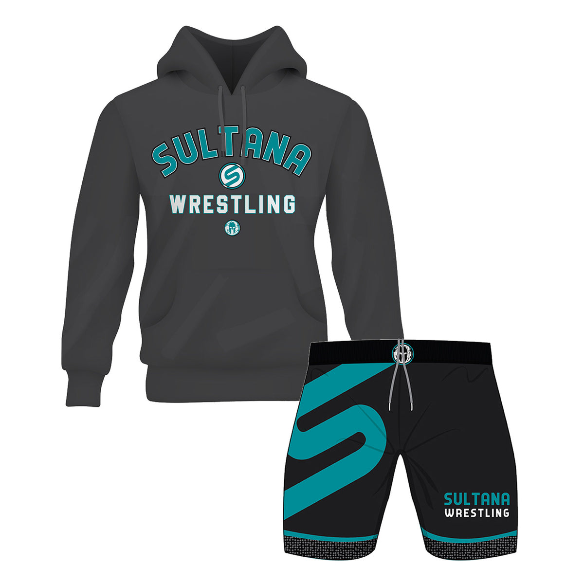 Sultana Wrestling Zip/Hoodie & Shorts Bundle