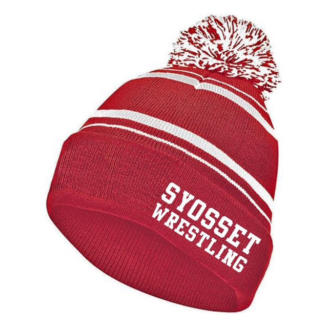 Syosset Wrestling Team Pom Pom Beanie