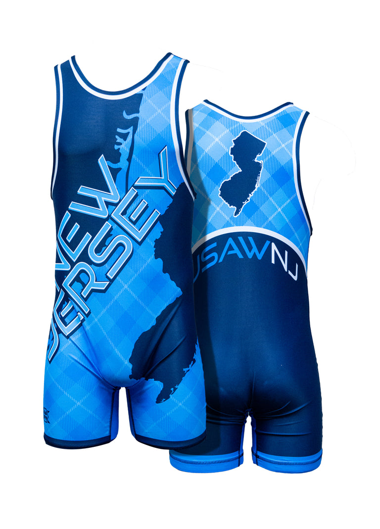 USAW-NJ Singlet Red & Blue - Men's, Women's & Youth