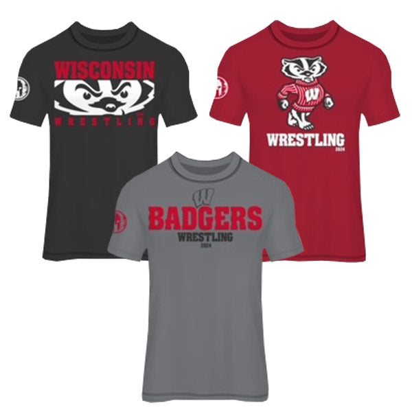 Wisconsin Badgers Wrestling Tee Bundle