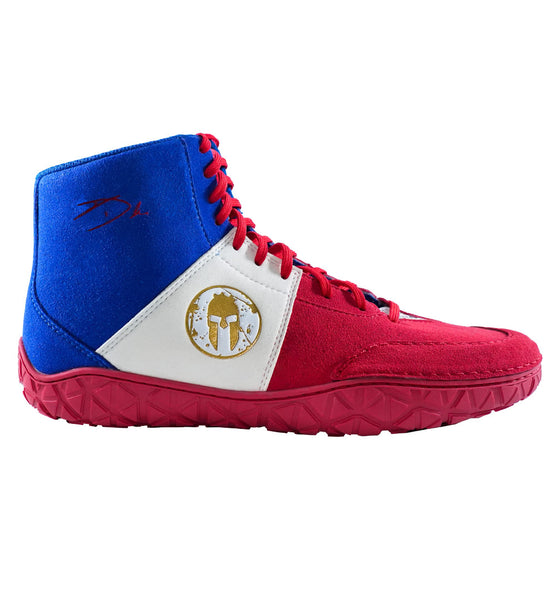 SPARTAN Combat Dake Wrestling Shoe Men's Red/White/Blue