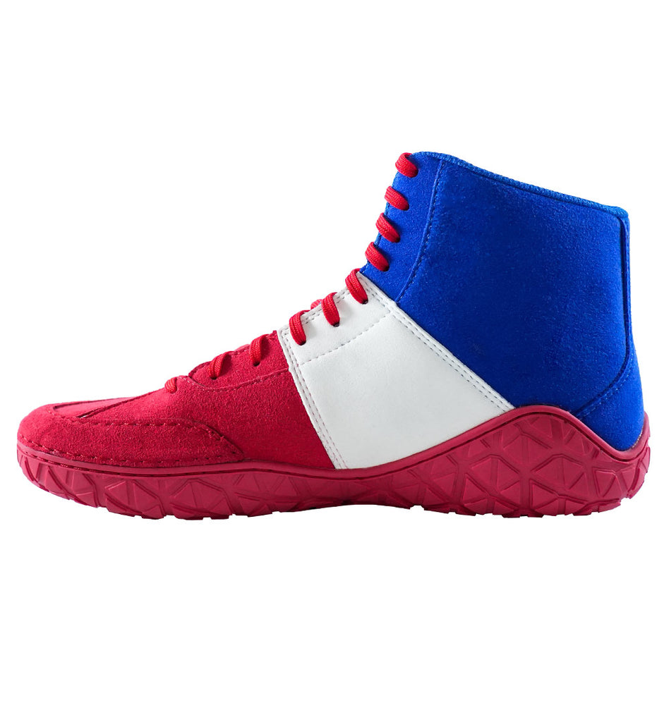 Wrestling shoes red white and blue Outlet